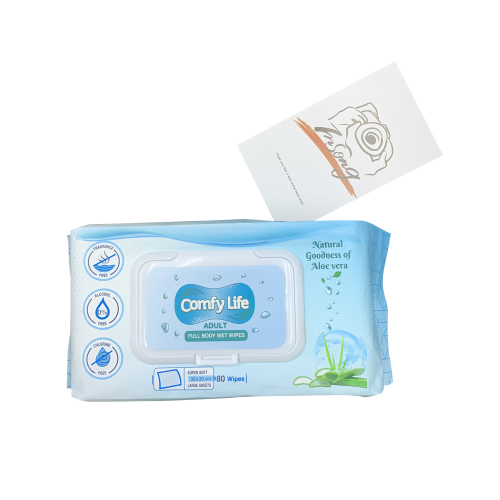 Chinese Best Selling New Design Ultra Soft Cleaning Non-fragrance Adult Wet Wipes Manufacturer 